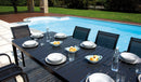 Tavolo da Giardino Allungabile 160/240x100x75 cm in Alluminio Grigio Antracite