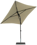 Ombrellone da Giardino 2x2 m Palo Ø38 mm in Alluminio Tessuto Poliestere Trend Ecru