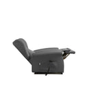 Poltrona Alzapersona Elettrica 2 Motori 90x100x90 cm Sofa in Microfibra Dispositivo Medico 1 Grigio Scuro 