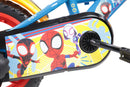 Bicicletta per Bambini 12" Marvel Spidey Freno Caliper e Stabilizzatori in Acciaio Hi-Ten Azzurro