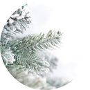 Albero di Natale Artificiale Innevato Mandorlo Varie Misure