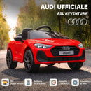 Macchina Elettrica per Bambini 12 V Audi A5L 101x55x43 cm con Telecomando e 2 Motori in PP Rosso      