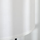 Piantana da Interno 64x38x163,5 cm Paralume in Tessuto Effetto Lino Bianco
