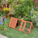 Gabbia per Conigli in Legno di Abete 118x50x45 cm 