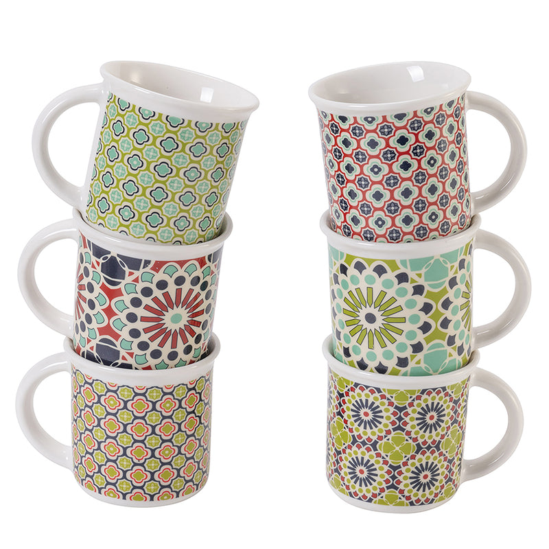 Set 6 Tazzine da Caffè Ø6,4x5,5 cm in Bone China VdE Tivoli 1996 Agadir