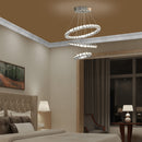 Lampadario a LED con Cristalli Altezza Regolabile 71W 40x120 cm Argento