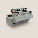 Divano Letto 3 Posti 180x94x97 cm in Tessuto Grigio Chiaro