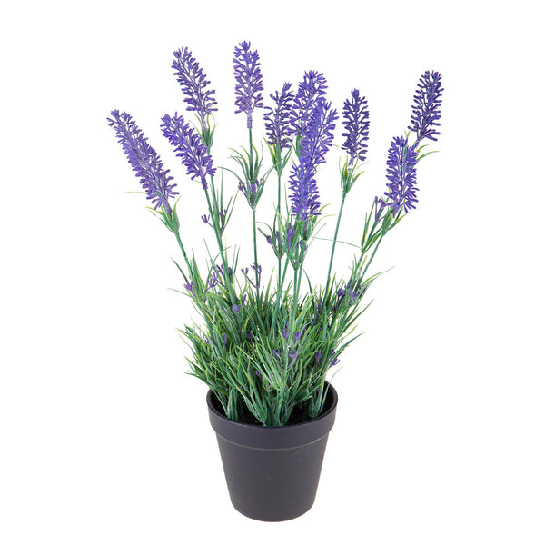 Set 2 Lavanda Artificiale in Vaso Altezza 38 cm Viola sconto