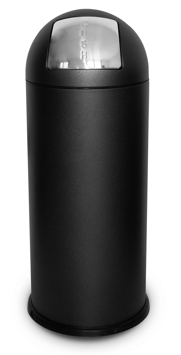 sconto Pattumiera Per Raccolta Rifiuti Ø35xh92 cm da Interno In Acciaio Verniciato Nero