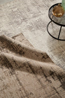 Tappeto 155x230 cm Yuno in Tessuto Tortora