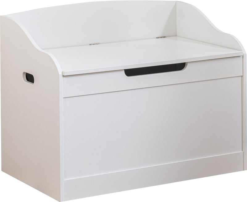 Cassapanca Baule Rettangolare 80x50x60 cm in MDF Fumer Gaia Bianca