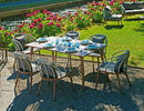 Set Tavolo e 6 Sedie da Giardino in Alluminio Vorghini Imperia