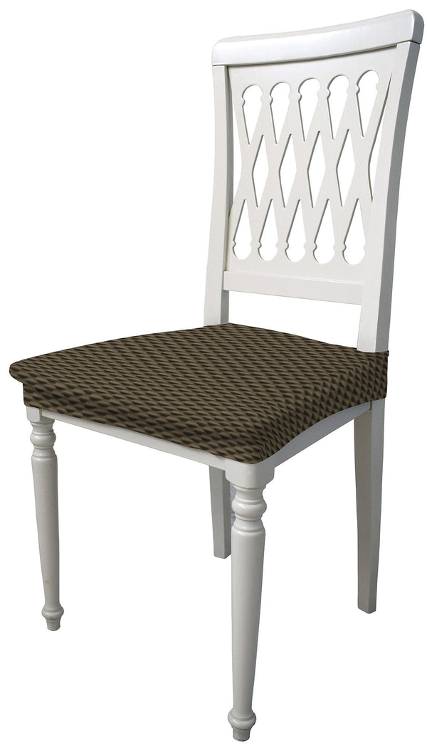 prezzo Set 2 Coprisedie Elasticizzati in Poliestere Fashion Tortora