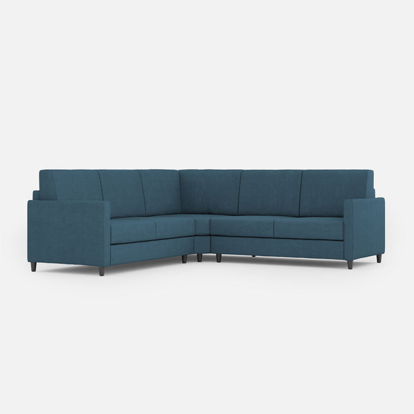 Divano Angolare 5 Posti 221x221x85 cm Karay in Tessuto Avio acquista
