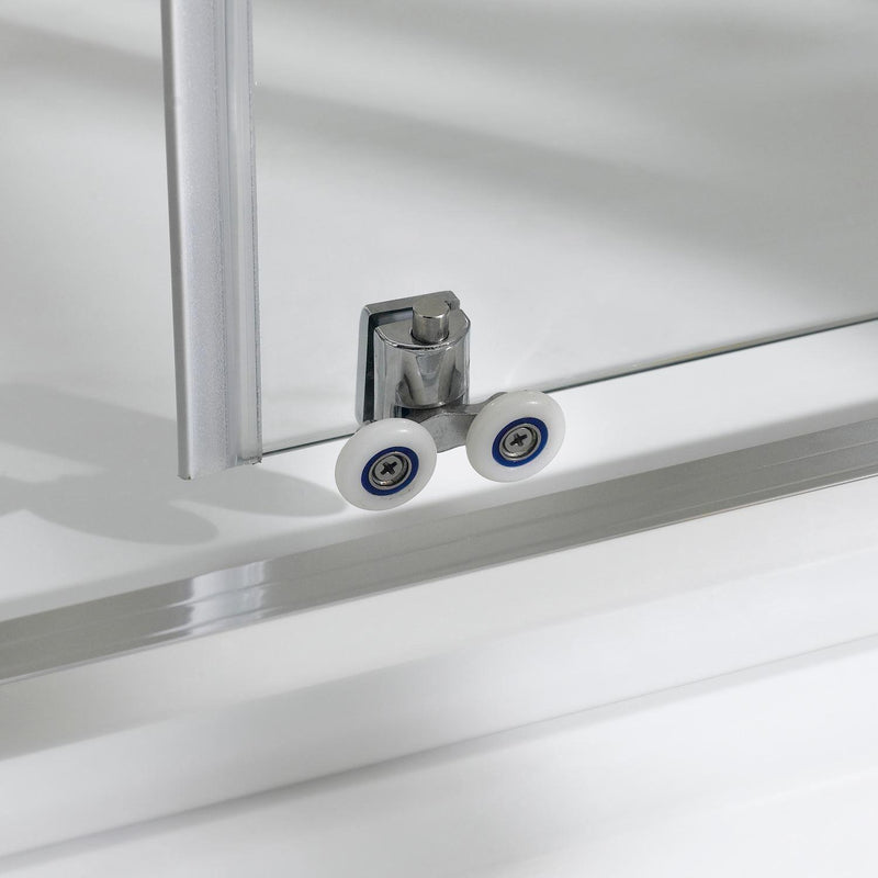 Porta Parete Doccia 1 Anta Scorrevole In Cristallo Trasparente 6mm H198 Fosterberg Viborg Varie Misure