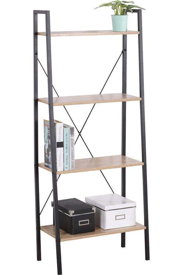 Libreria 4 Ripiani 60x32,5x148 cm in Metallo e Truciolato Motti prezzo