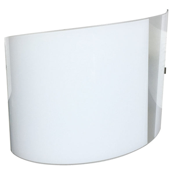 acquista Applique 1xE27 Montatura Bianca Vetro Lastra Cono Bianco E-Energy Gilda