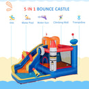 Castello Giostra Gonfiabile 340x270x227 cm con Scivolo Piscina e Pompa Muticolor