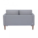 Divano 2 Posti Ramsey 137x73x82 h cm in Tessuto Grigio chiaro