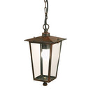 Lampada Sospesa Colore Ruggine per Esterno Linea Notorius Livos