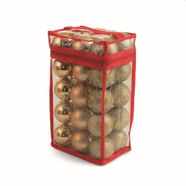 Set 30 Palle di Natale Ø6 cm in Plastica con Borsa Oro acquista