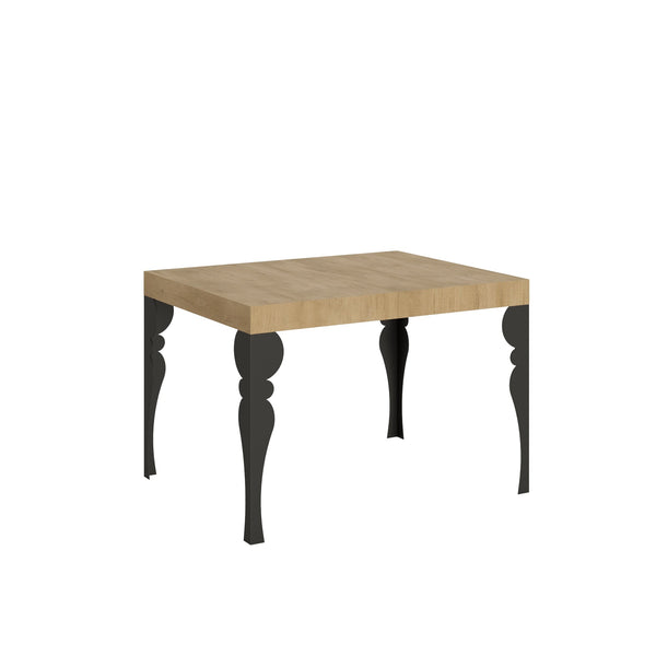 online Tavolo Allungabile 120-204x80x77 cm Paxon Quercia Natura e Antracite