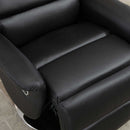 Poltrona Relax Reclinabile 75x92x105 cm in Similpelle Nero