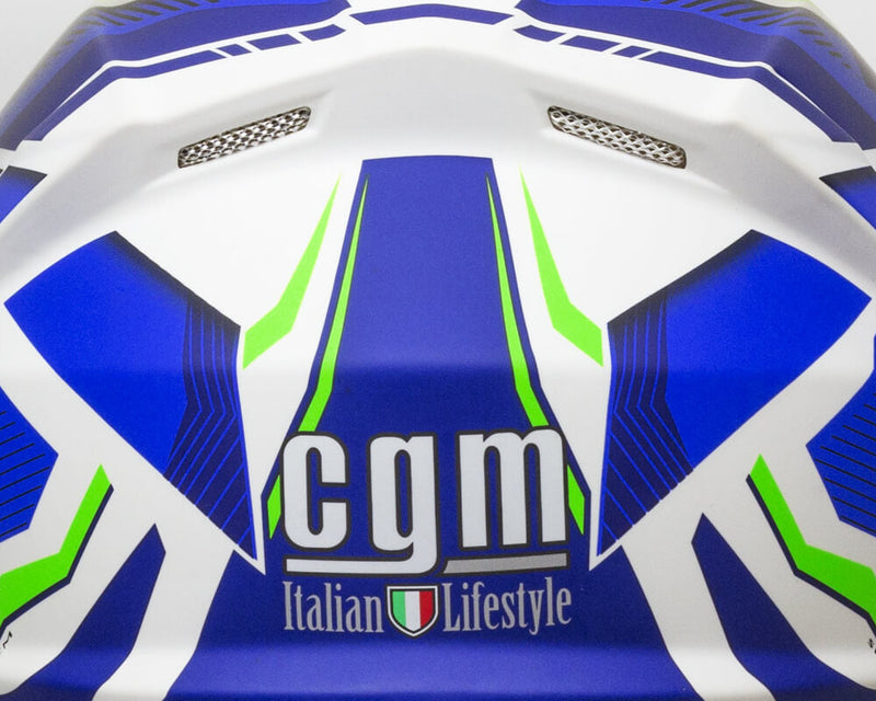 Casco Integrale per Scooter Visiera Lunga CGM Suzuka 301G Blu Opaco Varie Misure