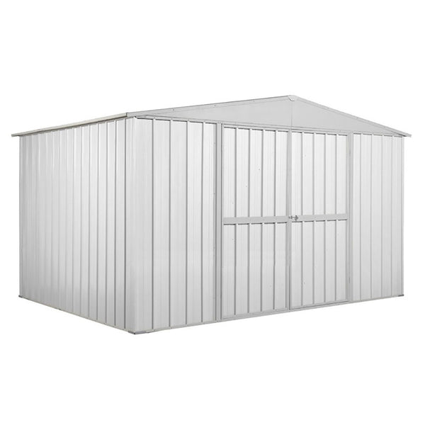 Casetta Box da Giardino in Lamiera di Acciaio Porta Utensili 360x260x212 cm Enaudi Bianca prezzo