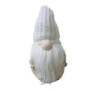 Lampada Gnomo Babbo Natale 15x15x45 cm in Poliestere Bianco