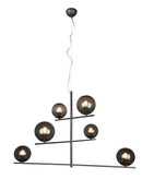 Lampada a Sospensione da Interno Attacco E14 in Metallo Antracite