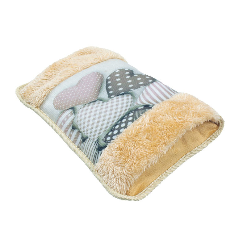 Borsa Acqua Calda Elettrica Scaldamani Ricaricabile Beige