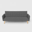 Divano Letto Clic Clac 172x86x80 cm in Tessuto Grigio Scuro