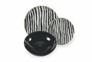 Servizio Piatti 18 Pezzi in Porcellana e Gres Multicolor Villa d'Este Home Tivoli Masai Black