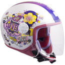 Casco Jet per Bambini Visiera Lunga CGM Comics 206G Fucsia