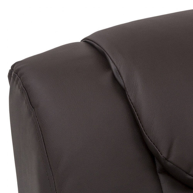 Poltrona Relax Reclinabile 74,5x89/159x100/83,5 h cm in Similpelle Marrone