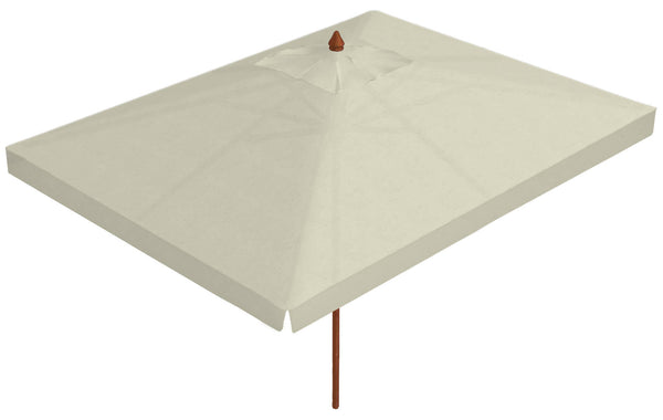 sconto Ombrellone da Giardino 2x3 m Palo Ø48 mm in Legno Telo in Acrilico con Balza Danieli Sydney Ecrù