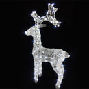 Renna Luminosa Natalizia Esterno 65 cm Decorazione Addobbo Natale Bianco Freddo