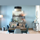 Set 4 Sedie Imbottite 44x55x86 cm in Velluto Bronzo e Oro