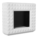 Camino a Bioetanolo da Pavimento 113x97,3 cm Flig Boise Swarovski Bianco Lucido 