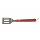 Set 6 Utensili Barbecue in Acciaio Inox e Legno con Grembiule in Nylon Nero      