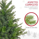 Albero di Natale Artificiale 180 cm 1821 Rami Base in Metallo Verde 