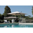 Ombrellone da Giardino Decentrato 4x4m in Alluminio Montana Nero