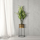 Porta Vasi Simply Ø25x50 cm in Ferro Oro e Nero