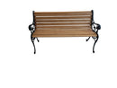 Panca Ghisa Lion 130x56x72 h cm in Legno Antracite Seconda Scelta