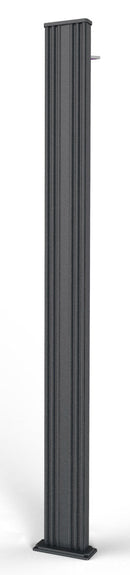 Doccia Solare da Esterno Giardino 30L Miscelatore Arkema Spring S Grigio Antracite