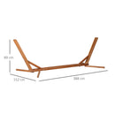 Struttura Amaca da Giardino 388x152x89 cm in Legno di larice Legno