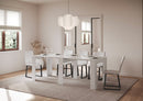 Consolle Allungabile 90x25/211 cm Pannelli in Nobilitato Kiba Bianco Frassino