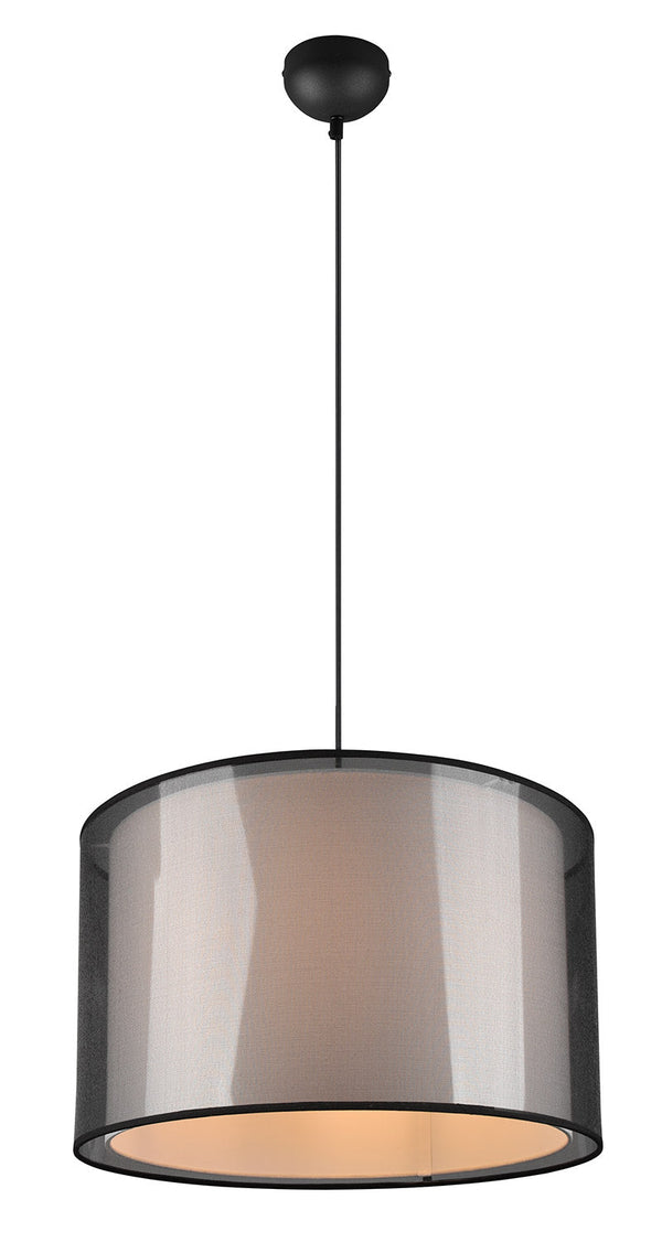 Lampada a Sospensione da Interno Attacco E27 in Metallo Nero Opaco acquista