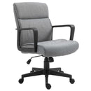 Sedia Operativa da Ufficio 60x68x92-101,5 cm in Tessuto Grigia